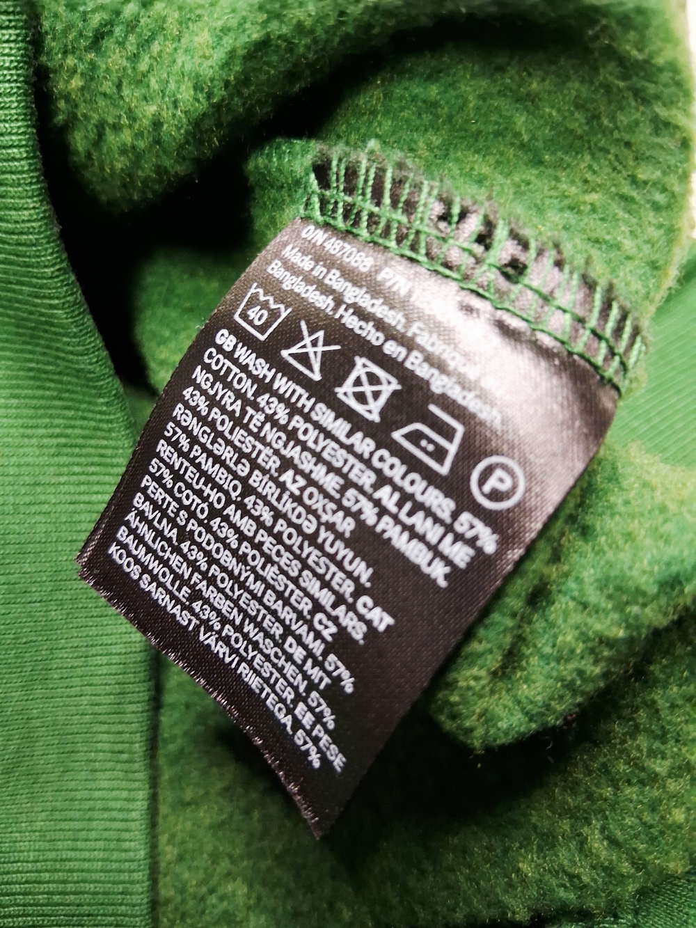 H&M Dark Green Half-Zip Turtleneck Sweatshirt - Picture 4 of 6